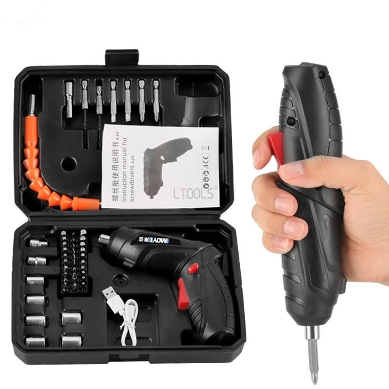 Positive Inversion Electric Screwdriver Set with Bits Universal Flexible... - $1,862.64 MXN