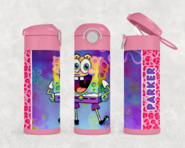 Personalized Spongebob Squarepants 12oz Kids Stainless Steel Tumbler - £17.58 GBP