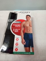 Jockey Men&#39;s 3pk Cotton Long Leg Boxer Briefe Size S 082 Box D  Mh - £12.73 GBP