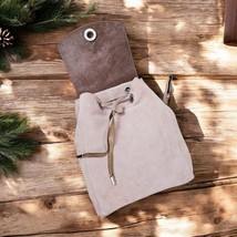 Handmade Suede Leather Backpack: Full-Grain Women&#39;s Travel Bag - $4,394.22 MXN