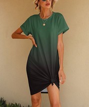 MSRP $60 Pixielady Forest Green &amp; Black Ombra T-Shirt Dress Size Small NWOT - £7.81 GBP
