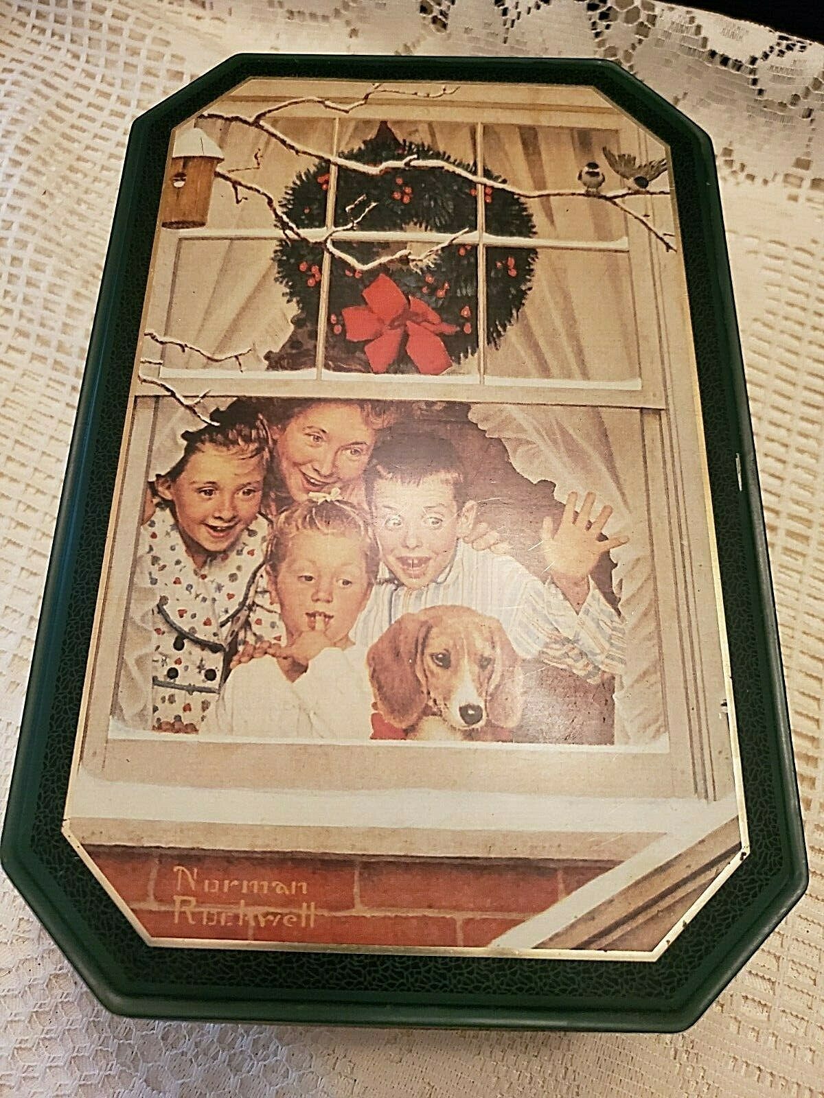 HUDSON-SCOTT &amp; SONS LTD. NORMAN ROCKWELL TIN CARLISLE, ENGLAND - $9.50