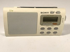 Sony Liv ICF-M410V Portable Horloge TV Radio Fm Am Temps Bande - £43.07 GBP