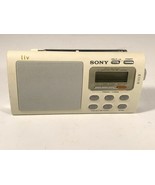 Sony Liv ICF-M410V Portable Horloge TV Radio Fm Am Temps Bande - £42.38 GBP