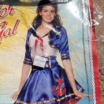 Teen Sailor Gal Costume Size 12-16 NEW Scoops Ahoy Stranger Things  Incl... - $21.34