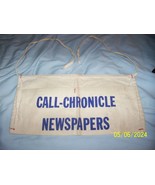 Vintage Call Chronicle News Paper 2 Pocket Carrier Bag - £61.78 GBP