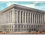 Città Hall Cook Contea Palazzo Della Chicago Illinois Il Unp DB Cartolin... - $3.39