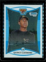 2008 Bowman Chrome Prospects Baseball Card BCP136 QUINCY LATIMORE Pirates - £7.63 GBP