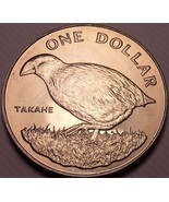 Selten Edelstein UNC Neuseeland 1982 Dollar~65,000 Minted~Takahe Vogel ~... - £14.79 GBP
