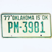 1977 United States Oklahoma Pushmataha County Passenger License Plate PM... - £14.37 GBP