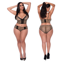 Magic Silk Bra &amp; Hipster Panty-Leopard QUEEN-Boxed - $43.90