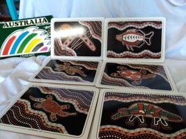 Mondo Australia Aboriginal Art Hard Board Placemats Set Of 6 NIB See Des... - £33.10 GBP