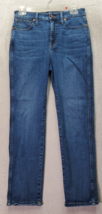 Madewell Jeans Women&#39;s Size 26 Blue Denim Cotton Stovepipe Mid Rise Stra... - $22.12