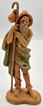 Vintage 1983 Fontanini Nativity Shepherd Samuel Figurine Size: 5-1/2&quot; Tall U194 - £15.87 GBP