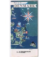 Denmark Map Trans Canada Airlines Air Canada 1961 - $17.81