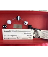 Department 56 Sandra Magsamen Collection Ceramic Happy Birthday Plaque ~... - $275.62 MXN