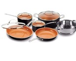 Gotham Style-Steel 10-Piece Hammered Non-Stick Cookware Set As Seen on TV - £98.35 GBP