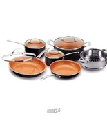 Gotham Style-Steel 10-Piece Hammered Non-Stick Cookware Set As Seen on TV - £96.70 GBP