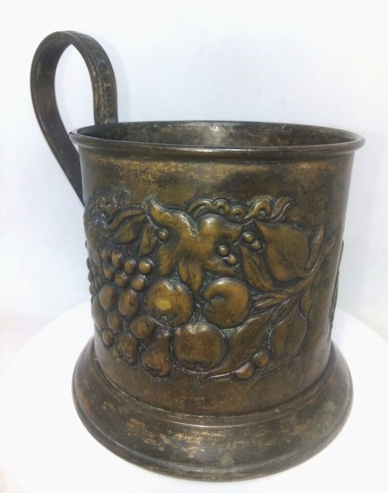 Porta tazza da collezione sovietica russa vintage Melchior Podstakannik ... - $26.98