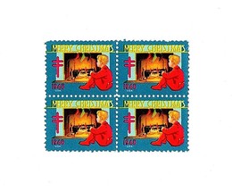 1948 American Lung Association Christmas Seals, Block of 4 Scott WX Mint... - $2.11