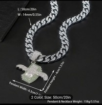 Cash Money Cubic Zirconia Ice Bling Chain Necklace Hip Hop Wings Fashion Jewelry - £26.29 GBP