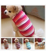 Pet Dog Clothing Cotton Stripe Vest Puppy Cotton - $4.95+