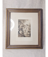 Antique &#39;Suffer Little Children To Come Unto Thee&#39; Framed Plockhurst Pri... - $2,369.82 MXN