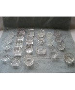 Individual clear salts, 23 total mostly non-matching vintage - €30,39 EUR