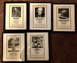 Set of Five Publicity Photos Featuring Son Seals, Mose Allison, and Others - £35.88 GBP