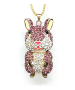 Purple SQUIRREL Pendant Necklace - $13.75