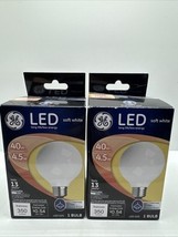 (2)GE 40W/4.5W LED Long Life/Low Energy Soft White 350 Lumens Decorative... - $150.62 MXN