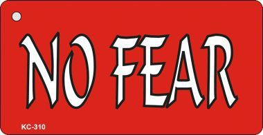 No Fear Red Novelty Key Chain