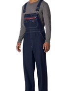 VTG 90s Dickies USA made denim bib overalls carpenter dark wash men&#39;s MR - $24.69 CAD