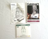 Cuisinart Pro Classic 7 &amp; 11 Cup DLC-10S How-To DVD + Manual Care Recipe... - $14.24