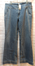 Banana Republic women&#39;s 10 stretch Jeans mid rise wide leg flare NWT wai... - £23.35 GBP