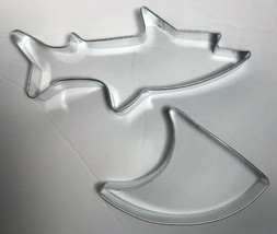 Shark &amp; Fin Set Cookie Cutters  Ann Clark  2-Pc  Recipe Booklet New - $23.49