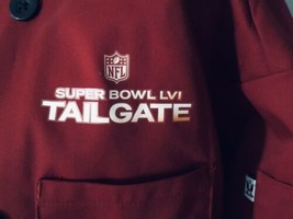 NEW Mens Exclusive 2022 Super Bowl LVI Players Tailgate Chef Culinary Jacket M - £37.65 GBP