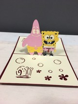 SpongeBob Square Pants and Patrick 3D Pop Up Card Mr Krabs Nickelodeon TV Show - £8.87 GBP