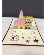SpongeBob Square Pants and Patrick 3D Pop Up Card Mr Krabs Nickelodeon T... - £8.84 GBP