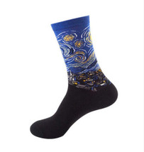Famous Art Socks (Men&#39;s &amp; Women&#39;s Sizes) - Starry Night / Adult Medium - £4.27 GBP