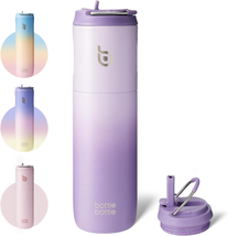 Insulated Water Bottle 24Oz with Straw Lid and Handle for Sports - £21.57 GBP