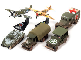 "WWII Warriors: European Theater" Military 2022 Set B of 6 pieces Release 2 Limi - £59.88 GBP