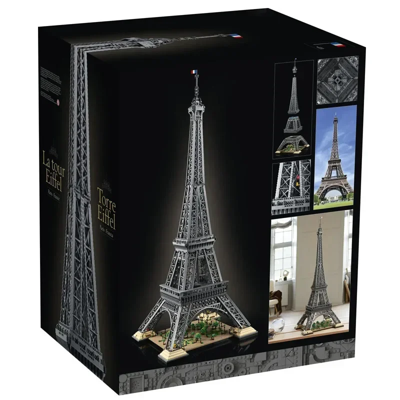 NEW ICONS 10001Pieces 10307 Eiffel Tower 150CM Architecture City Model Building - £183.43 GBP+