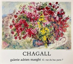 Marc Chagall Jardins De Saint Paul Poster Plate Signed Offset Litho Surrealism - £154.97 GBP