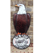 Harley Davidson New York Motorcycle Club 24 x 10in Metal Eagle Sign - Fr... - £30.86 GBP