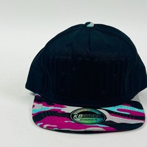 Kbethos New York Premium Headwear Black Multicolor Brim Adjustable Snapback Hat - £12.33 GBP