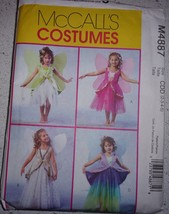 McCall’s Children’s &amp; Girls Fairy Costumes Size 2-5 #M4887 Uncut - £4.78 GBP