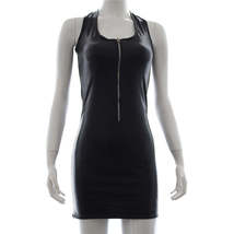 &#39;Zip Me Up&#39; Leather-Look Dress - £15.97 GBP