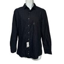 bar iii black camo button up shirt Size M 15 32/33 - $24.74