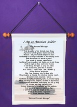 I Am An American Soldier - Personalized Wall Hanging (926-1) - $19.99